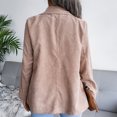 thumbnail image 4 of Blazer de pana para mujer, Blazer de pana para mujer, Chaqueta informal doble, Blazer de pana para mujer, Rendimiento comprobado, 4 of 9
