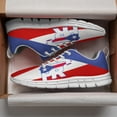 thumbnail image 3 of Puerto Rico Shoes Men Women Running Tennis Shoes Breathable Casual Puerto Rico Flag Sneakers White Size 7.5, 3 of 5