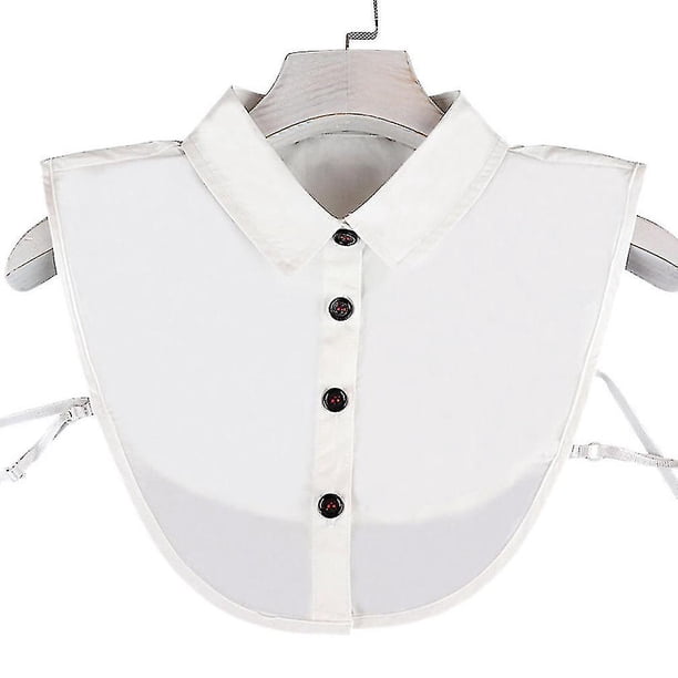 Blusa desmontable con cuello falso profesional, medias camisas con cuello en la punta