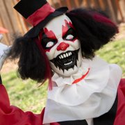 19 1/2 Groundbreaker Black, Red & White Clown Animated Prop Halloween Decoration