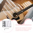 thumbnail image 4 of Eigraketly Guitarra puente guitarras parte superficie lisa con llave reemplazada parte instrumento accesorios 6 cuerdas suministros musicales eléctricos Accesorios para instrumentos musicales Eigraketly OD025991-00, 4 of 6