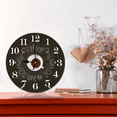 thumbnail image 6 of Eveokoki Rustic Kitchen Wall Clock Wooden Office Coffee Decor Wall Clocks 10 inches Silent Clocks for Kitchen/Office/Coffee Corner Coffee Bar Decoration, 6 of 8