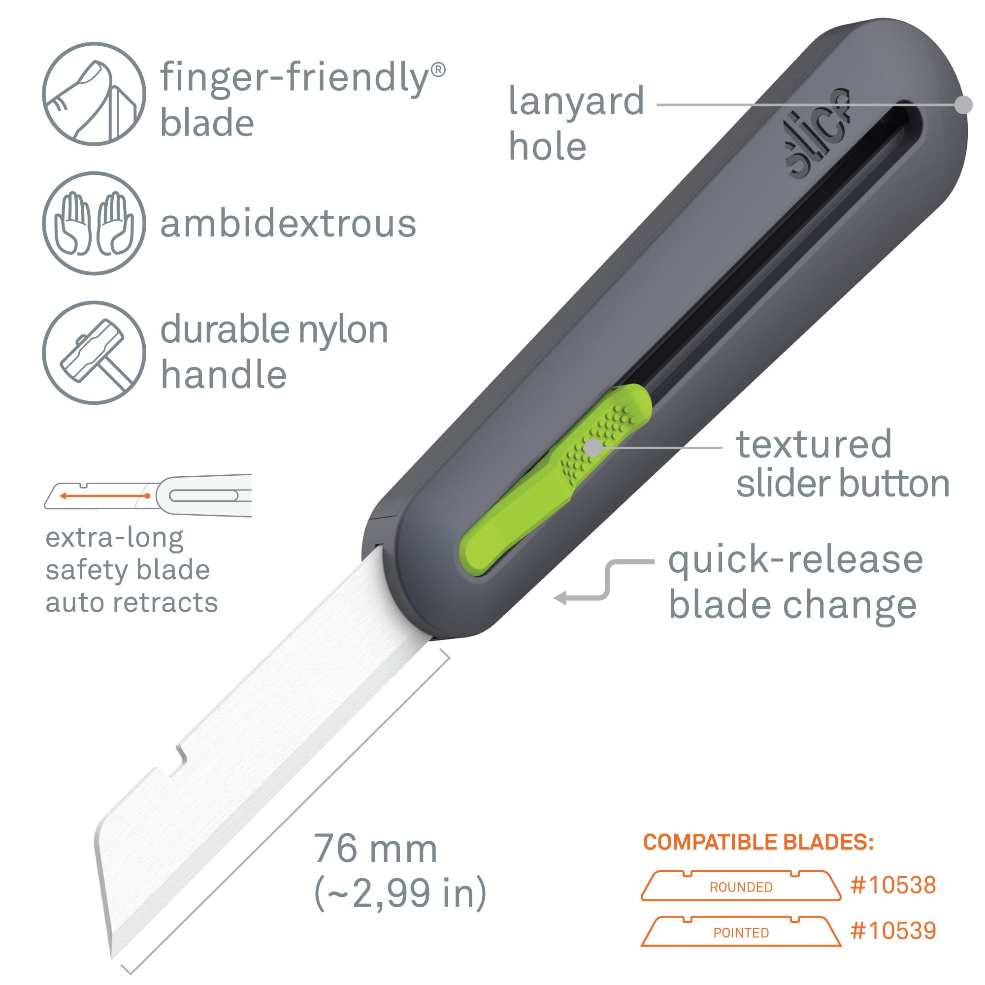 Slice Utility Knife Utility, 6 in L 10560