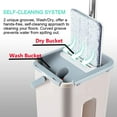thumbnail image 3 of Foldable Mop & Bucket Set with 4 Squeegee Pads for Wood, Laminate, Tile & Stone Floors Multi-Floor Cleaning System, 3 of 7