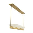 thumbnail image 5 of Fallon 3-Light Linear Chandelier in Warm Brass, 5 of 6