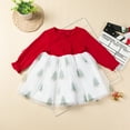 thumbnail image 2 of KVPLBQFD Christmas Dress for Baby Christmas Dresses for Toddler Girls 2t-3t Formal Winter Dress Baby Girl Christmas Outfit 5 Year Old Girl Clothes, Red 12-24 Months, 2 of 5