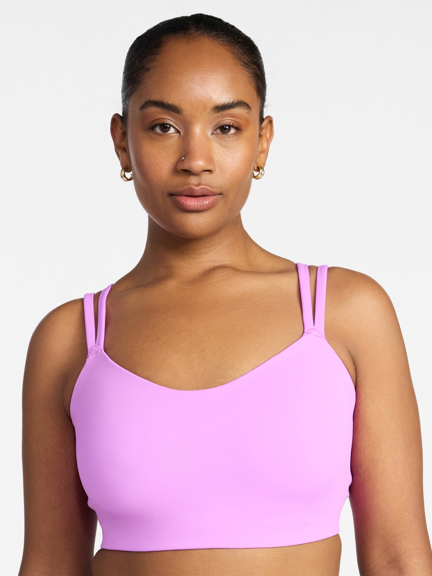 Avia Strappy Sports Bra for Women, Medium Support, S-3XL