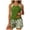 Green, variant on GEWSEY Blouson Tankini Swimsuits for Women 2026 Tummy Control Two Piece Bathing Suits with Sporty Pockets Swim Shorts (Green, L)