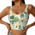 thumbnail image 1 of Balery Hawaiian Style Sujetadores deportivos con espalda cruzada para mujer, acolchados, sin costuras, de alto impacto, ideales para yoga, gimnasio, entrenamiento y fitness.-Medium, 1 of 8