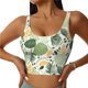 thumbnail image 1 of Fotbe Hawaiian Style Sujetador Deportivo Largo sin Aros para Mujer con Almohadillas y Soporte Medio, Transpirable y Absorbente, Camiseta Tipo Chaleco o Tank Top-XX-Large, 1 of 8