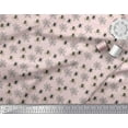thumbnail image 3 of Soimoi Pink Modal Satin Fabric Web & Spider Insects Print Sewing Fabric Yard 42 Inch Wide, 3 of 3