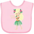 thumbnail image 3 of Inktastic Blonde Hula Girl Girls Baby Bib, 3 of 4