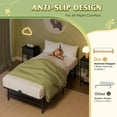 thumbnail image 4 of Foldable Twin Bed Frames, Metal Platform Bed Frame Twin Size with Heavy Duty Steel Slats, No Box Spring Needed, Easy Assembly, No Noise, Black, 4 of 9
