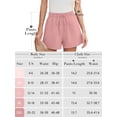 thumbnail image 5 of Chiclily Womens Summer Casual Shorts Lounge Beach Shorts Elastic High Waisted Drawstring Shorts with Pockets, Navy Blue Size L, 5 of 7