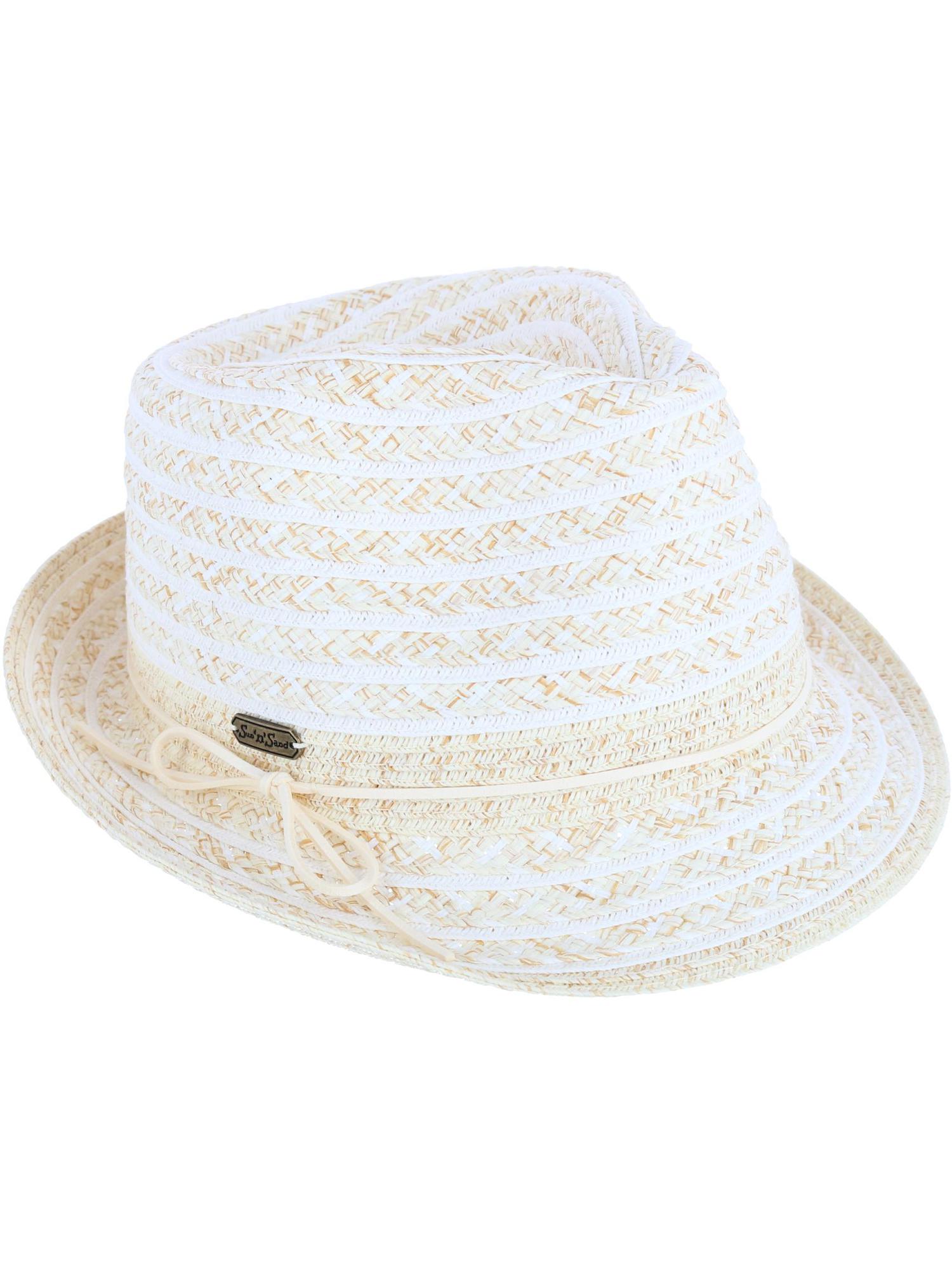 Sun N Sand Natural Beachy Fedora Hat 