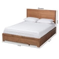 thumbnail image 3 of Bowery Hill Walnut Finished Wood Full Size 3-Drawer Bed, 3 of 8