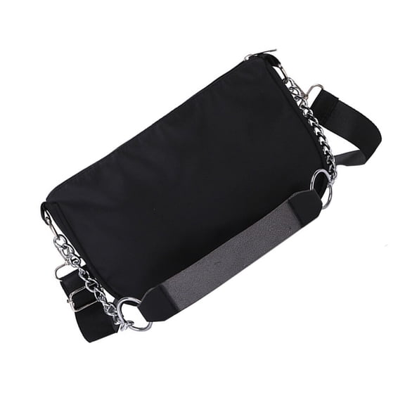 EXHUMKY 1Pc Black Cross Body Armpit Bag with Zipper Closure Pouch for Outdoor and Party Use