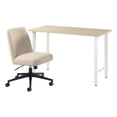 thumbnail image 1 of Hustle 48W x 24D Computer Desk and Chair Set in Natural Elm - Engineered Wood, 1 of 9