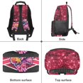 thumbnail image 6 of Yuyamidu Pink Bling Print Middle School Backpack for Kids School Bags for Girls 7-10 Years Old Portable Shoulder Bag Teen School Backpacks, 6 of 7