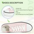 thumbnail image 3 of AOMAIS Womens Canvas Fashion Sneakers Classic Low Top Fabric Shoes Casual Walking Canvas Flats Cute Lace Up Tennis Shoes for Lady(Pink US8), 3 of 7