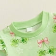 thumbnail image 7 of mgoYE Baby Boy Clothes 9-12 Months St Patricks Day Baby Boy Girl Outfit Infant Shamrock Print Sweatshirts Pants Set Toddler Cute Top Suit Clothes(Green,3-6 Months), 7 of 7