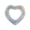 White, variant on Feledorashia Heart Shaped Inflatable Swim Ring, Thick PVC Anti-Tipping Float Tube With Gold Glitter, Portable Water Swimming Accessory For Pool Beach Water Party Photography Prop