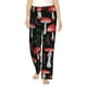 thumbnail image 1 of Balery Red Mushrooms Pantalones de pijama para mujer, pijamas ultraligeros, pantalones de estar por casa-Medium, 1 of 6