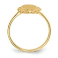 thumbnail image 2 of 14K Yellow Gold Ring Band Signet 13.0x7.0mm Open Back, Size 7, 2 of 5