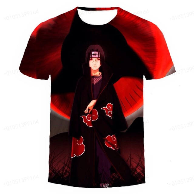 Camiseta para niños Naruto 3d manga corta impresa camiseta Anime juego de rol niño Cool camiseta para niños moda calle T-shir160 heqiyong CONDUJO