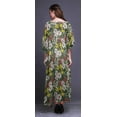 thumbnail image 4 of Bimba Floral Ladies Kaftan Holiday Loungewear Maxi Dress Beach Coverup-4X-5X, 4 of 5