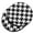Black Houndstooth, variant on WIRESTER Round Neoprene Car Coaster for Drinks, Set of 2pcs, Clash of Cosmo Galaxy