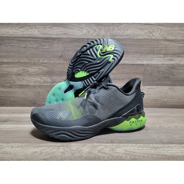 Size 15 New Balance FuelCell Rebel TR MRBLTRG1 Men's Black Green Trainer Shoes