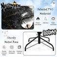 thumbnail image 2 of Demi Bonn S Size Black Artificial Halloween Tree - 210 Cool White LEDs, 2 Leaf Types, Flame-Retardant, 2 of 7