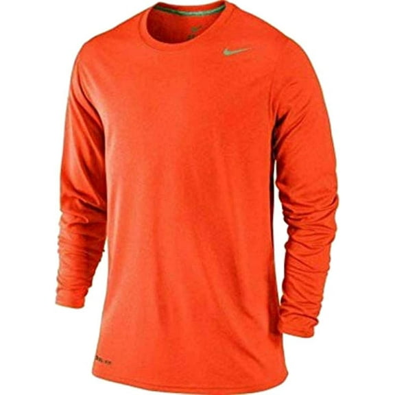 Nike Men's Legend Long Sleeve Performance Shirt Orange 727980 888 Size XL
