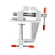 thumbnail image 5 of Soporte para prensa de tornillo de banco doméstico, ajustable, portátil, multifunción, antideslizante, mini. Plata, 5 of 8