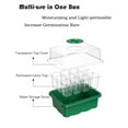 thumbnail image 4 of 5-Set Garden Propagator Set, Seed Tray Kits with 60-Cell, Seed Starter Tray with Dome and Base 7.5" x 5.7" (12-Cell Per Tray), 4 of 6