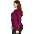 thumbnail image 2 of Blusa de satín Roman Fashion/Tallas Extras, 1802 (Vino) vino 42 Roman Fashion BL-GR-1802-VINO, 2 of 7