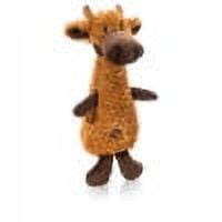 Charming Pet Scruffles Moose Dog Toy, Brown, Large