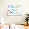thumbnail image 3 of Elephant Stock Colorful Inspirational Watercolors I Wall Art - Living Room Wall Decor - Inspirational And Typography Canvas - Gray And Blue Decor By Sd Graphics Studio - 12" x 8", 3 of 8