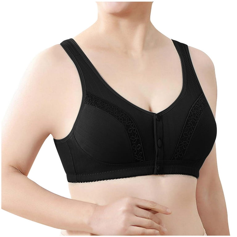Front Fastening Bras for Women Seamless Non Wired Bra Comfort