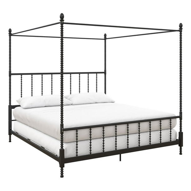 Parisian Style Design Metal Canopy Bed, Iron Canopy Bed Frame King