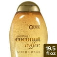 OGX Smoothing + Coconut Coffee Exfoliating Body Scrub, 19.5 Fl oz