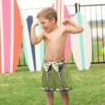 thumbnail image 4 of FORMRS Boys Swim Trunks Quick Dry Mesh Liner Boardshorts Sizes XS-XL, Light Black Martini, 4 of 7
