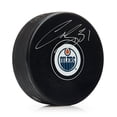 thumbnail image 1 of Curtis Joseph Autographed Edmonton Oilers Hockey Puck, 1 of 1