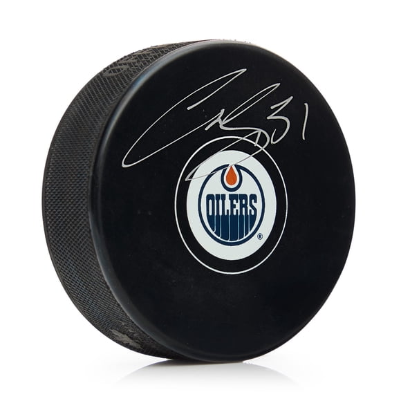 Curtis Joseph Autographed Edmonton Oilers Hockey Puck