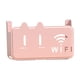 thumbnail image 2 of Rack de almacenamiento WiFi montado en la pared | Caja de carga con control remoto | Organizador de plástico para TV, aire acondicionado, baño, cocina | Rosa, Blanco, Gris | 25x15x6cm | Diseño, 2 of 6