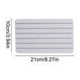 thumbnail image 3 of Diatomite Coaster Pad 21x10cm Absorbent Heat Resistant Quick Dry Striped Design for Dining Table and Kitchen, 3 of 6