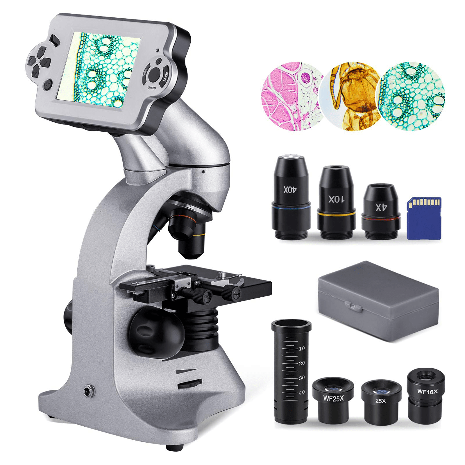 BWAM 1000x Magnification Endoscope 8 LED USB Digital Microscope Mini Camera Microscope with Foldable Stand Real 2MP Sensor Handheld Microscope Compatible with Windows xp/Vista/7 