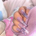 thumbnail image 1 of 24 piezas de uñas Nails Flame Ballet Wear Nails Acabado Fake Nails Extraíble Wmkox8yii hjk4416, 1 of 1