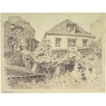thumbnail image 2 of Ferdinand Boberg 18x15 Black Ornate Wood Framed Double Matted Museum Art Print Titled - Artist's Accommodation in Gobelins (1926), 2 of 5